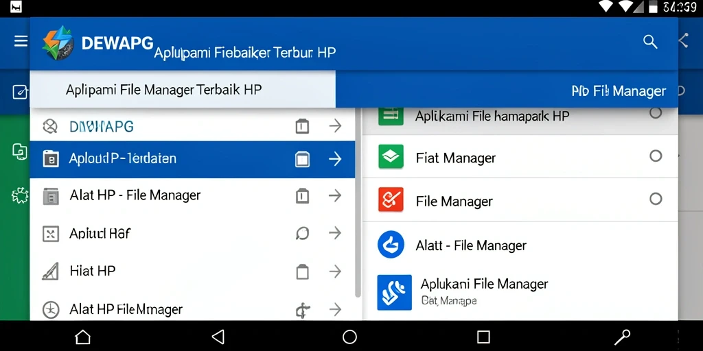 Tampilan antarmuka utama DEWAPG yang menampilkan aplikasi File Manager.