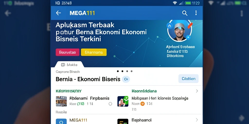 Tampilan antarmuka MEGA111 yang sederhana dan informatif.