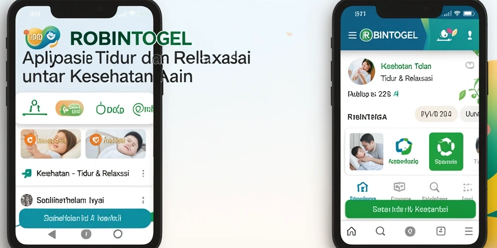 Tampilan antarmuka ROBINTOGEL untuk tidur dan relaksasi.