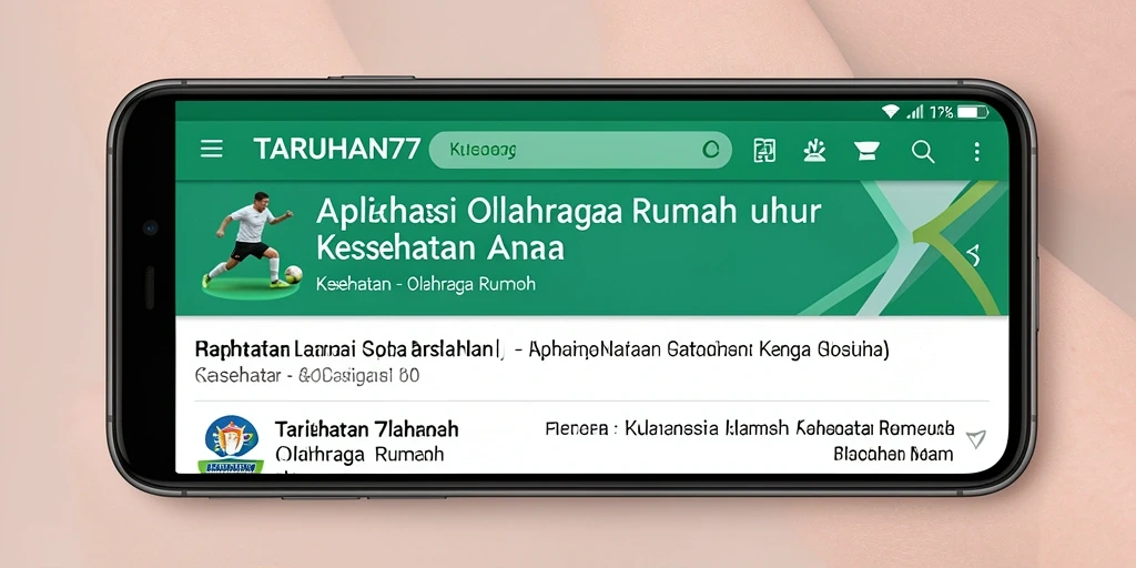 Tampilan antarmuka TARUHAN77 yang intuitif dan menarik.