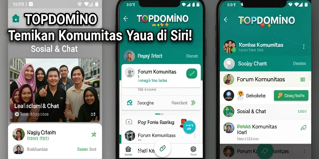 Tampilan antarmuka pengguna TOPDOMINO yang intuitif dan interaktif.