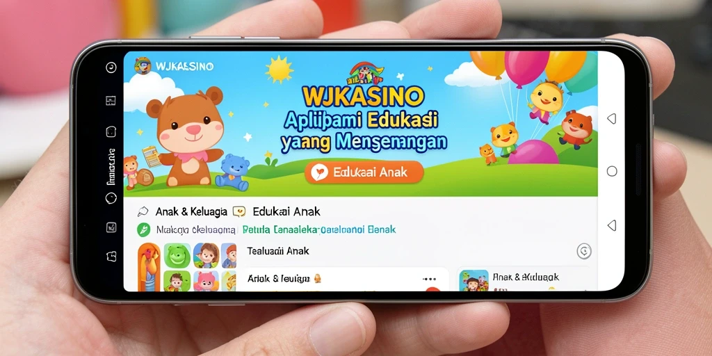 Tampilan antarmuka WJKASINO yang ramah anak dan menarik.