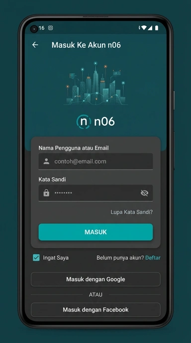 Panduan Login Akun n06 untuk Pengguna Android